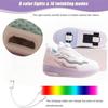 Charging LED Light up Roller Skates Walk Shoes with Wheels Rotation Button for Children And Adults Single Row Insole Game