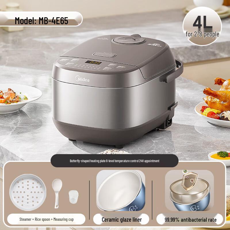 Midea 4L Smart Electric Rice Cooker CN plug (adapter included)