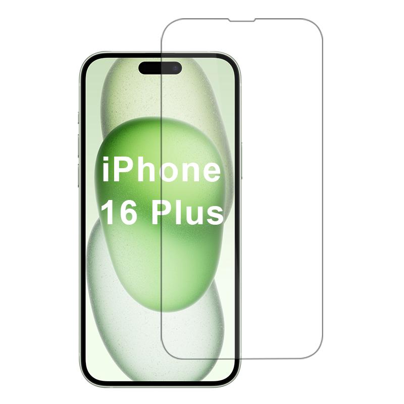 

For iPhone 16 Plus Screen Protector 0.33mm High Aluminum-Silicon Glass Film Type A