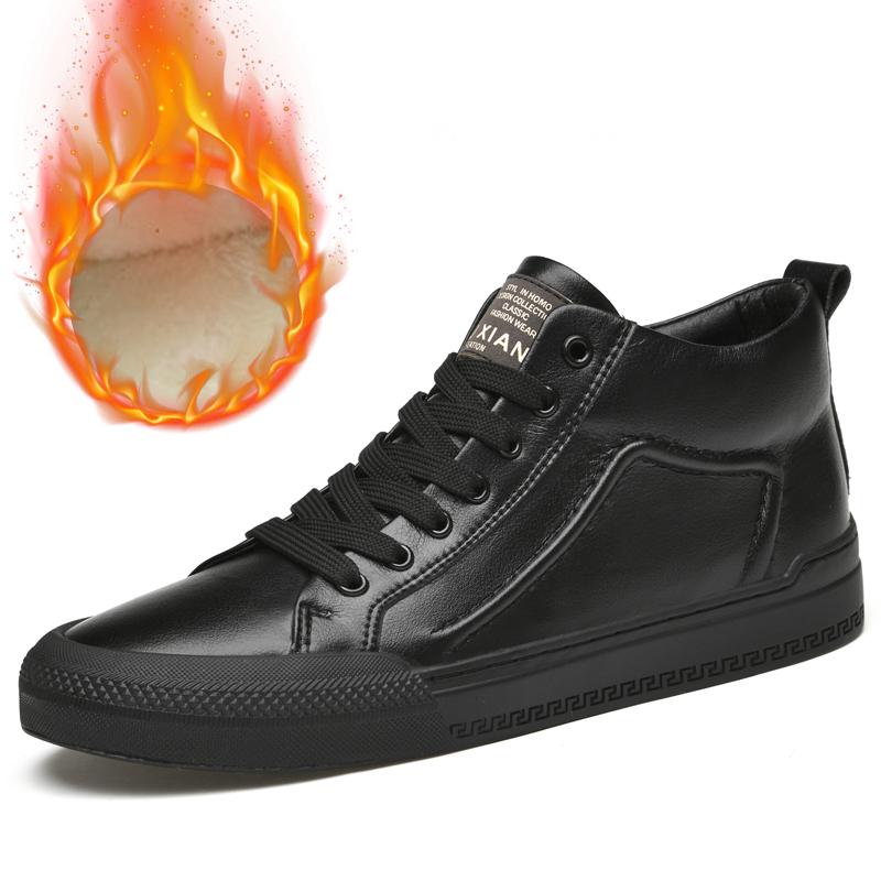 Spring Autumn Boots Men High Quality Breathable Cowboy Boots Retro Mens Shoes Genuine Leather Ankle Boots Fashion Black Sneakers