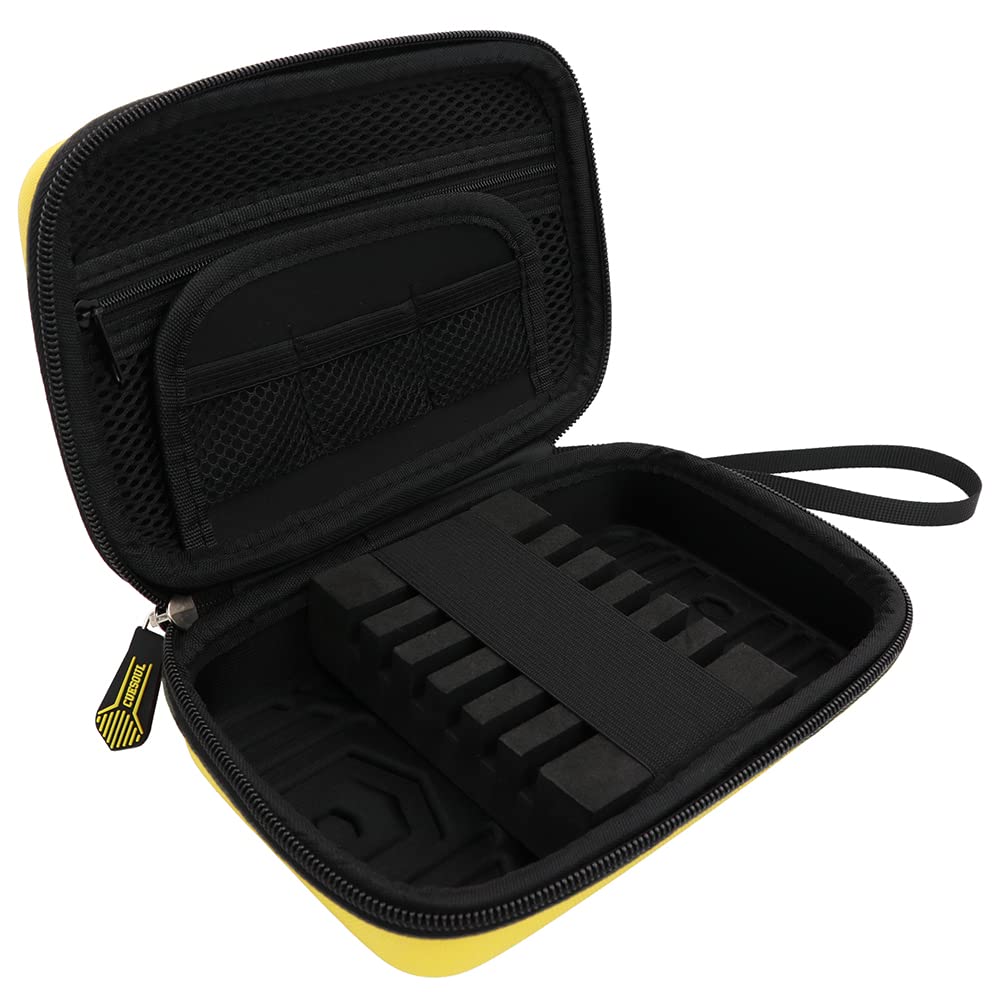 CUESOUL BEAST Darts Case Steel Tip Big Darts Carrying Storage Fit Dart Red Case for 6 Darts (for Tip/Soft Darts), (for Tips, Shafts, Flights,