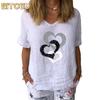 Women's Fashion Casual Short Sleeve V Neck Blouses & Shirts