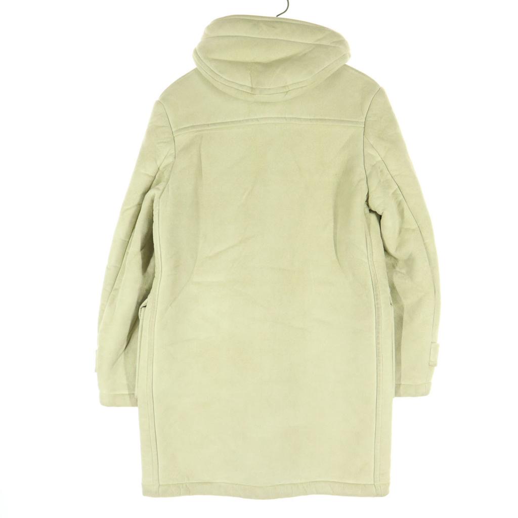 Gloverall 90s Old British Faux Shearling Lining Duffel Coat Ivory Women Used