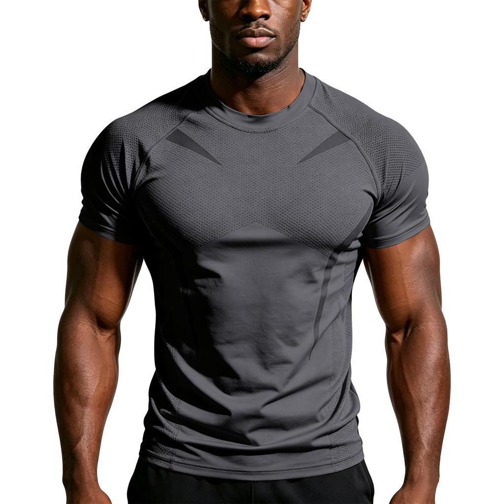 Men's Casual Athletic Short Sleeve T-Shirt for Gym and Everyday Wear