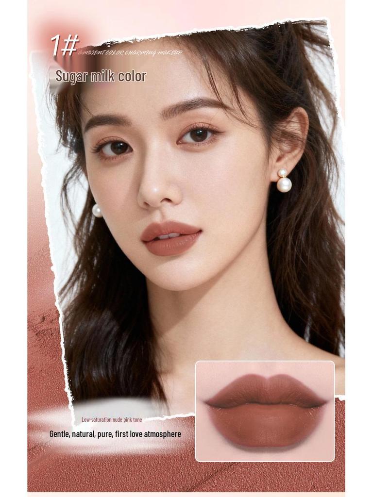 Raqi Soft Mist Charming Color Lip Glaze - Moisturizing, Long-lasting, Easy-to-Apply 2026 Lipstick Set