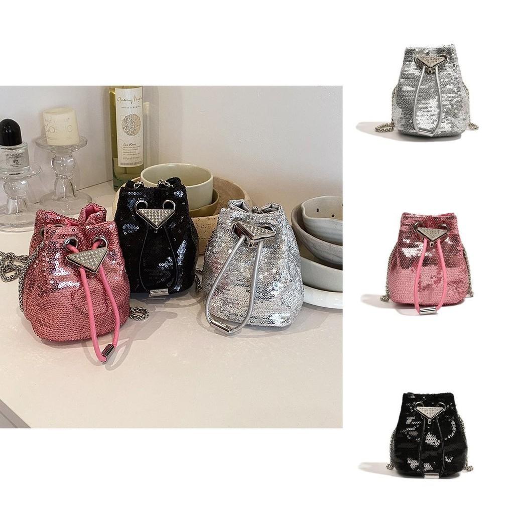 Trendy Mini Sling Bag For Kids With Shimmering Sequins Lightweight Shoulder Bag