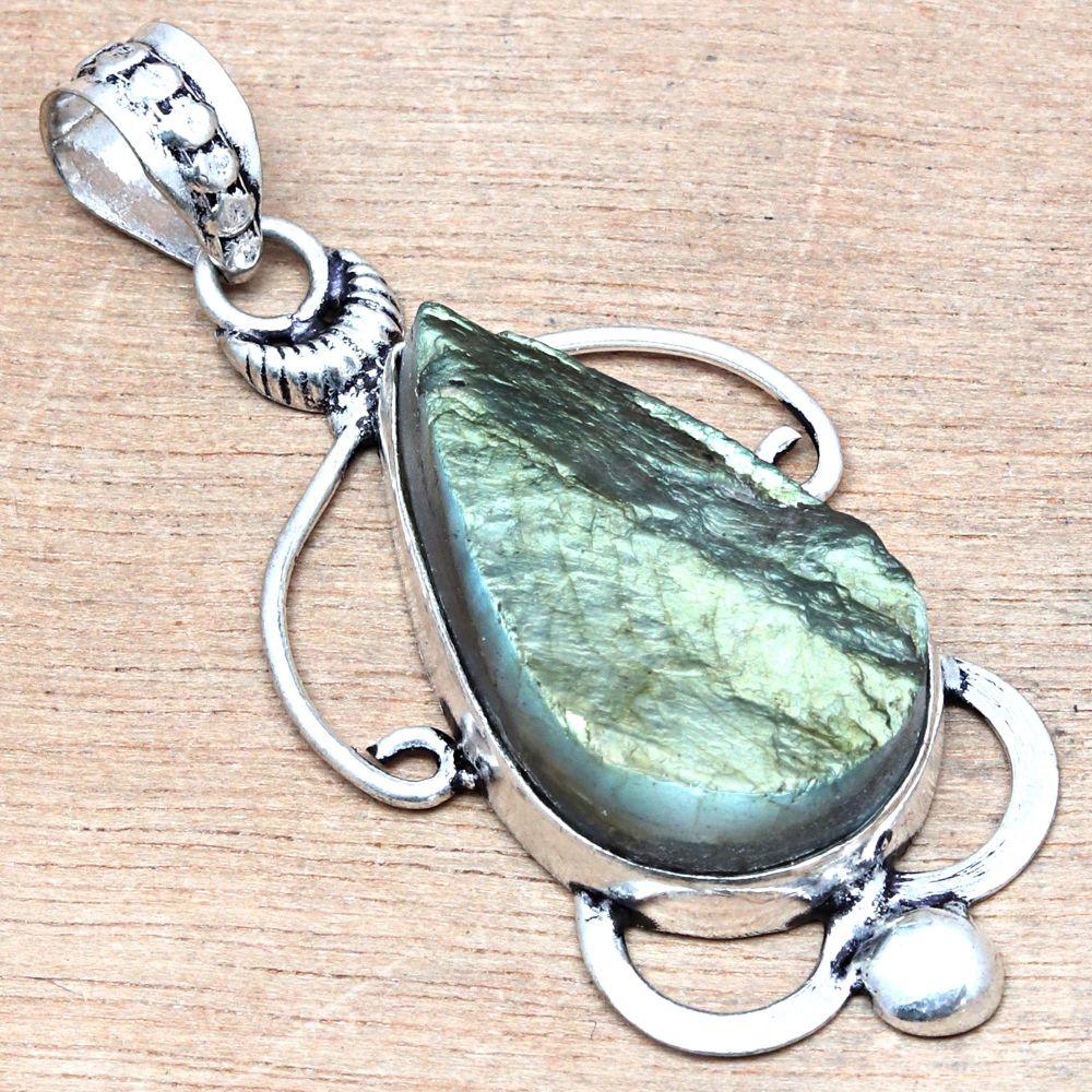 Necklace Labradorite Drusy Gemstone Handmade Gift For Her Jewelry 2"