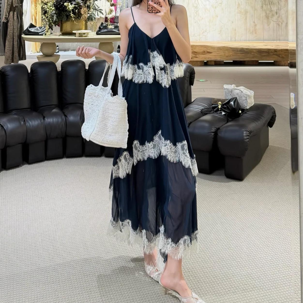 Spring/Summer  26 Mist Blue Lace Camisole Dress L