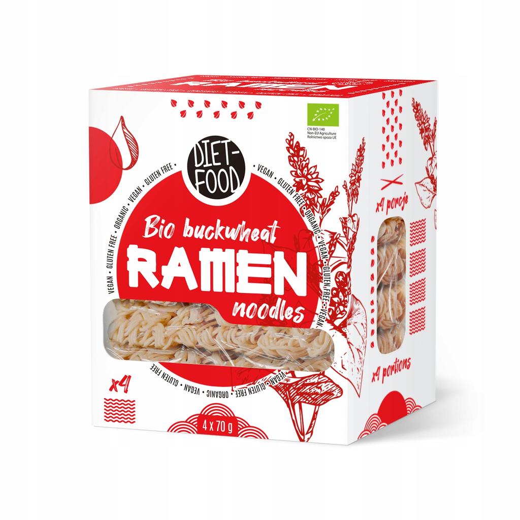 Bio Ramen - Makaron Gryczany Soba Jedzenie Dietetyczne 280 G