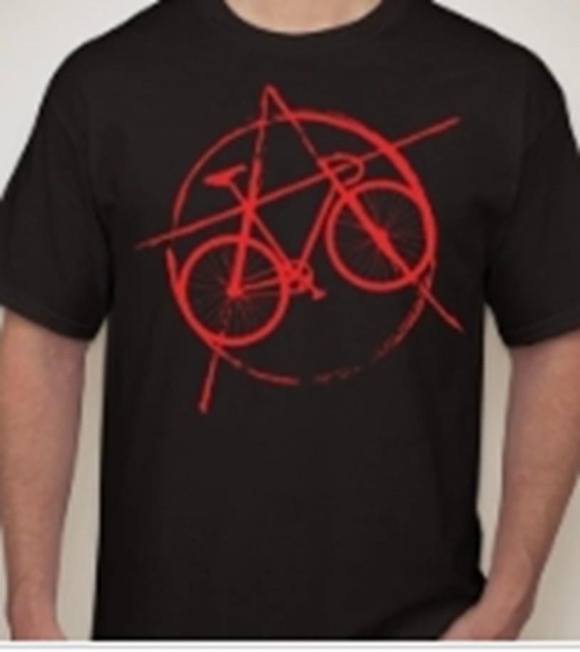 Anarchy Anarchist Anarcho Cyclist Bike Cycle T shirt tee XL