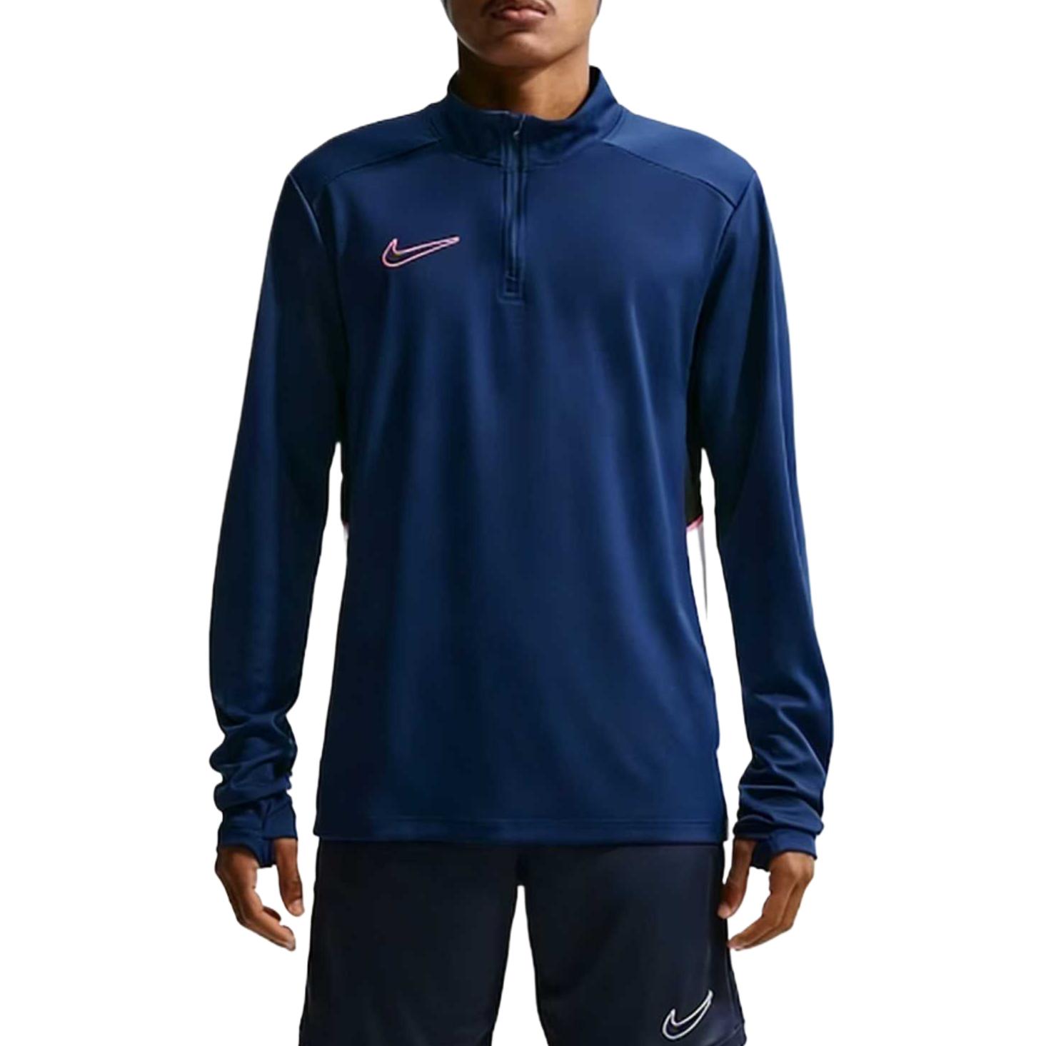 Nike Academy Dri-FIT Blue Void 1/4 Zip Men s Soccer Training Top HJ3783-495 L