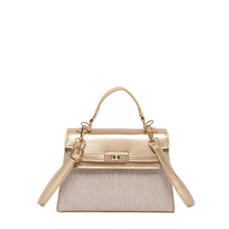 Niche Texture Handbag Women's 2024 Early Autumn New Fashion Small Square Bag Versatile Single Shoulder Messenger Commuter Bag