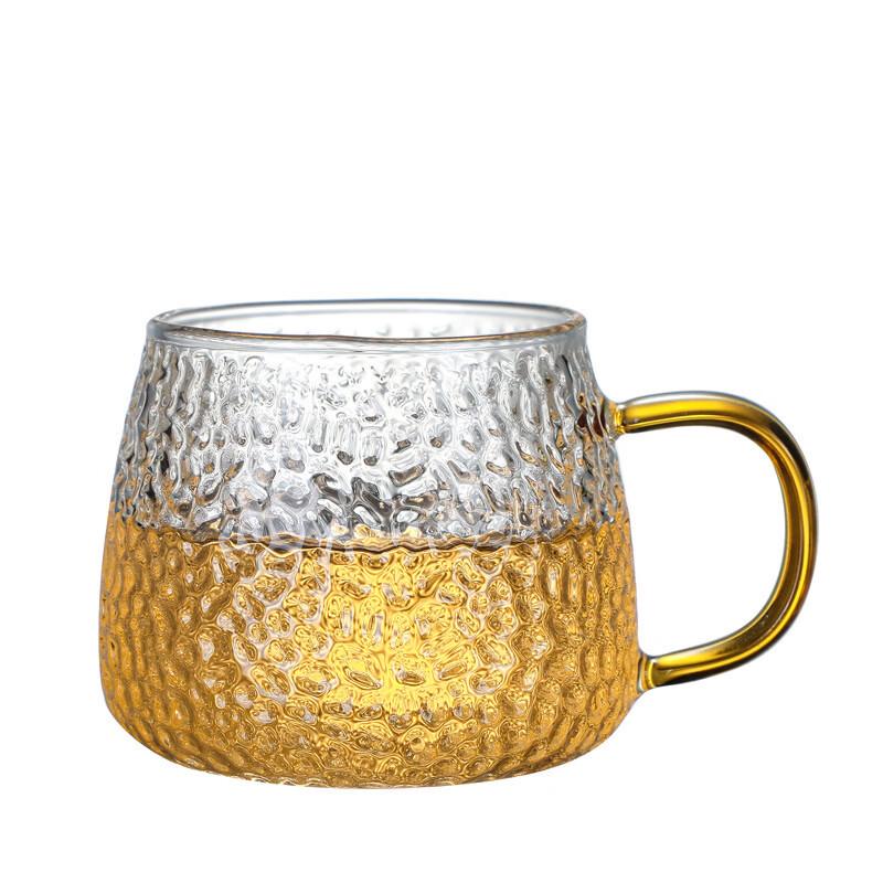 Hammered High Borosilicate Glass Mugs