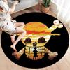 Luffy D Round Area Rug Carpet Rug For Living Room Bedroom Sofa Playroom Decor Nonslip Floor Mat