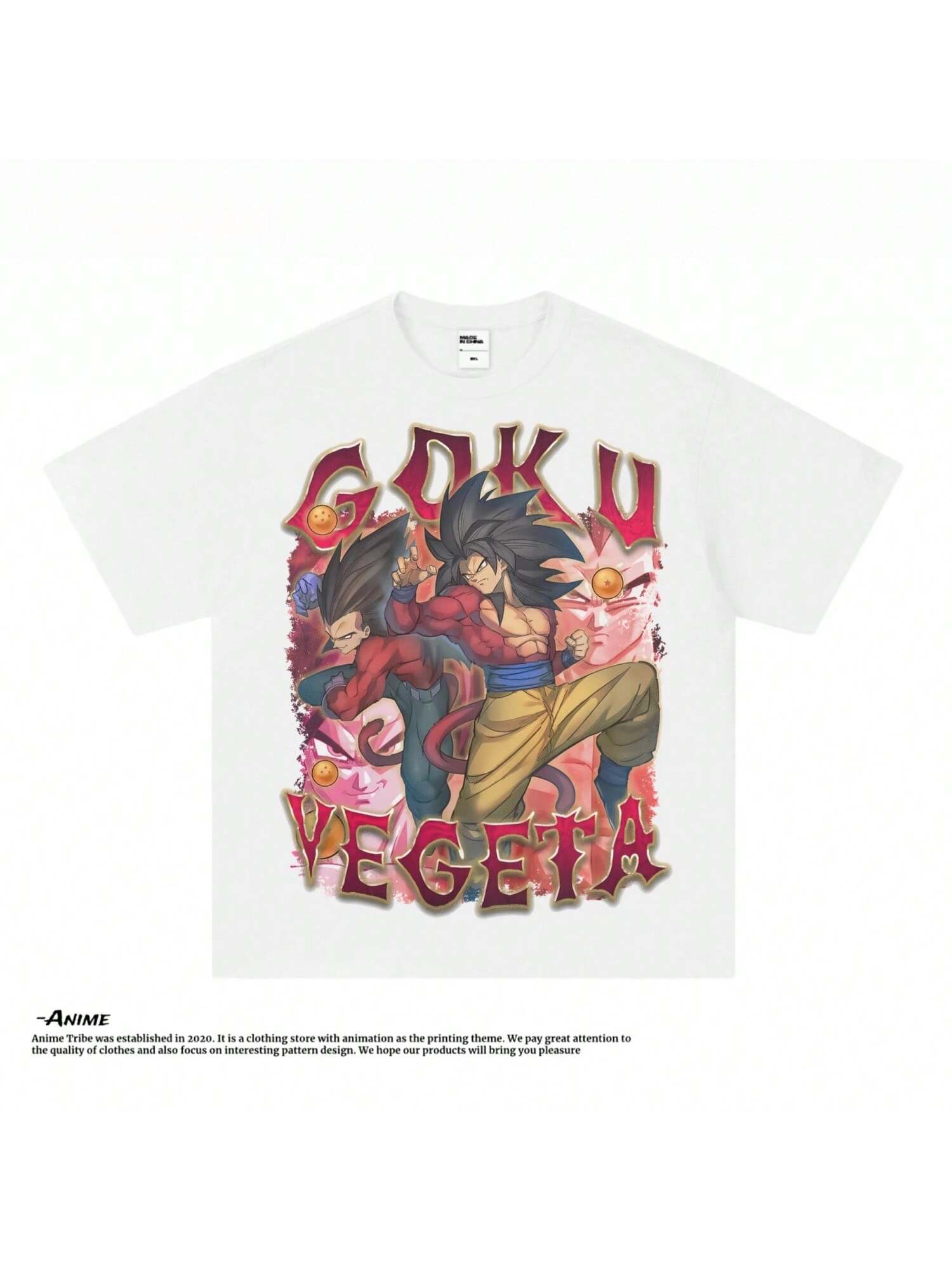 

Japanese Manga Dragons Balls Printed T-Shirt Summer High Quality 100% Cotton Men s T-Shirt Street Casual Loose T-Shirt29 S