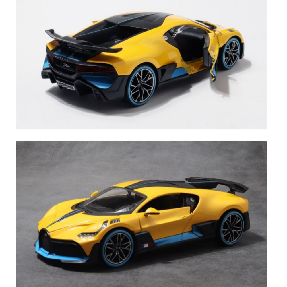 Maisto 1:24 Bugatti Divo Car Diecast Alloy Model, Yellow, 1 Piece