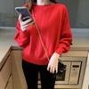 Vertikal gestreifter Strickpullover Damen Herbst Freizeit Fledermausärmel Pullover Damen Locker Einfarbig Langarm Oberteil