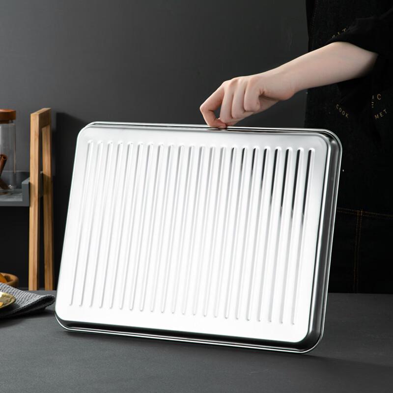 Gannian 304 Stainless Steel Striped Baking Pan