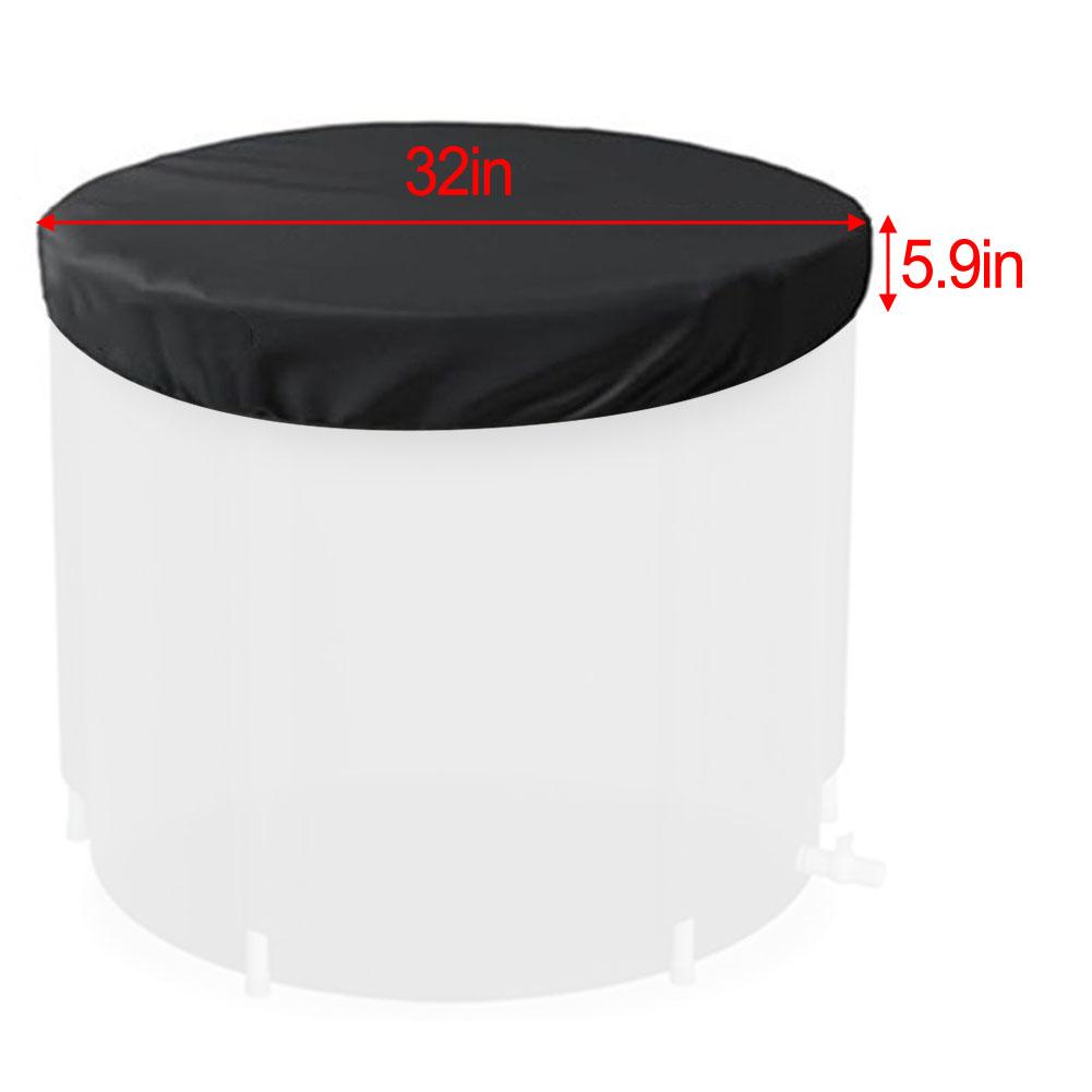 Wasserdichte Eisbad-Abdeckung Durchm. 32 Zoll Durchm. 36,6 Zoll: Halten Sie Ihr -Kaltwasserbecken sauber &Kaltwannenabdeckung Wasserdichte Badewannenabdeckung