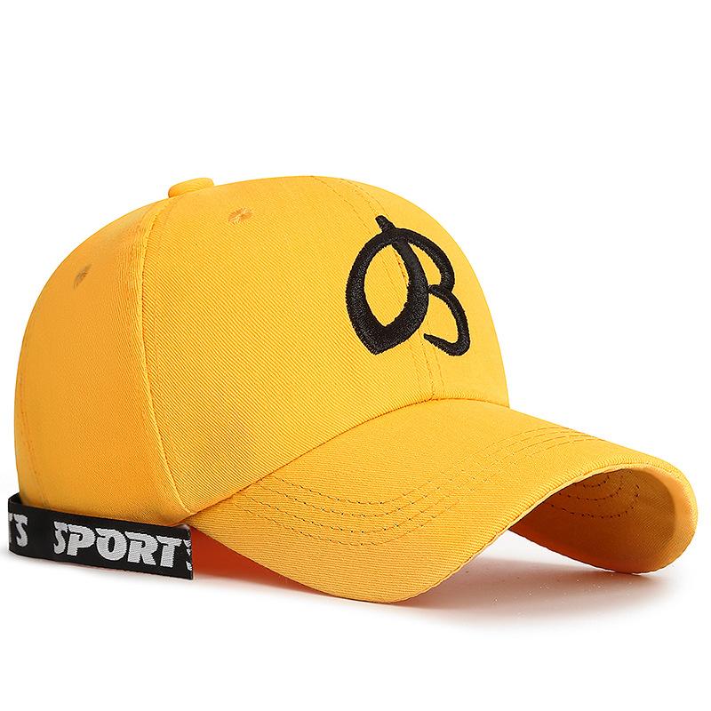 Spring Summer Letters Embroidered Ribbon Cap Young Men Women Couple Baseball Cap Sun Visor Hats Fishing Hat Peak Cap