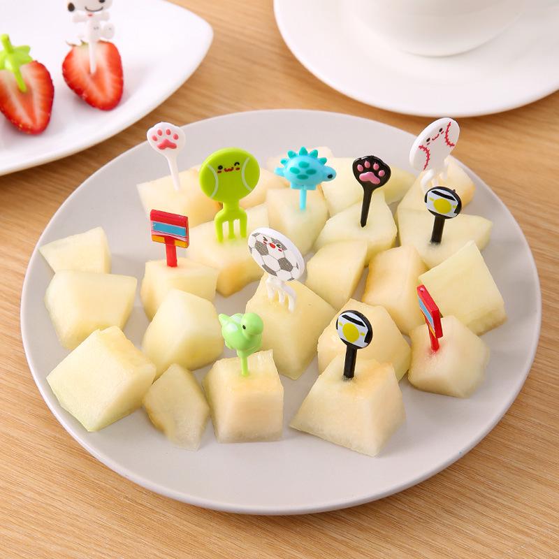 Dinosaur Cartoon Animal Decorative Fruit Forks - 6 Pack