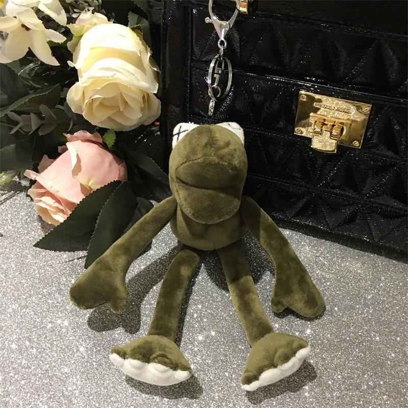 Leg Cute Long Frog Plush Toy Doll Keychain Backpack Pendant Decoration Hanging