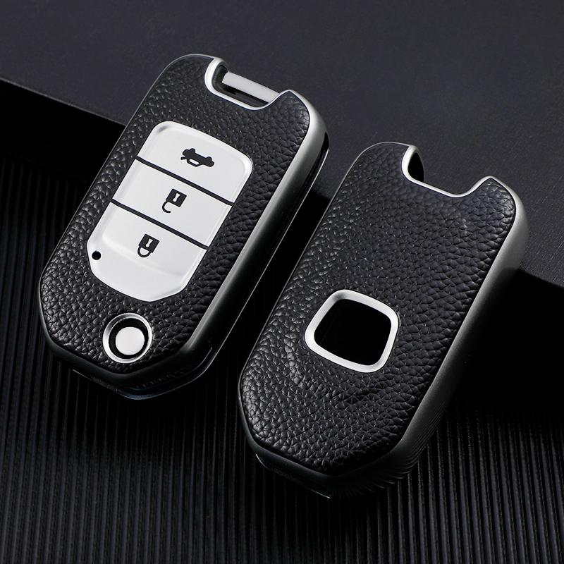 Leder TPU Shell Cover Fob für Honda Civic HRV CRV XRV CR-V Crider Odyssey Pilot Fit Accord Auto Schlüssel fall Schutz Zubehör
