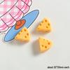 Big Eyes Cheese Resin Toy - Handmade DIY Accessories: Fridge Magnet, Shoe Buckle, Hair Accessory