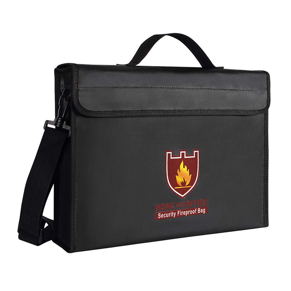 

Огнеупорный Безопасный Хранение Ценностей Наплечный B4 280 x 380 x Сумка, Сумка, Двухслойный Огнеупорный, Водонепроницаемый, Жаростойкий, (Огнеупорная сумка, Размер, 75см) чёрный