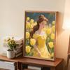 Diamond Mosaic Colorful Diamond Painting Tulips and The Princess Full Round Embroidery Cartoon Creative Hobbies Wall Decor