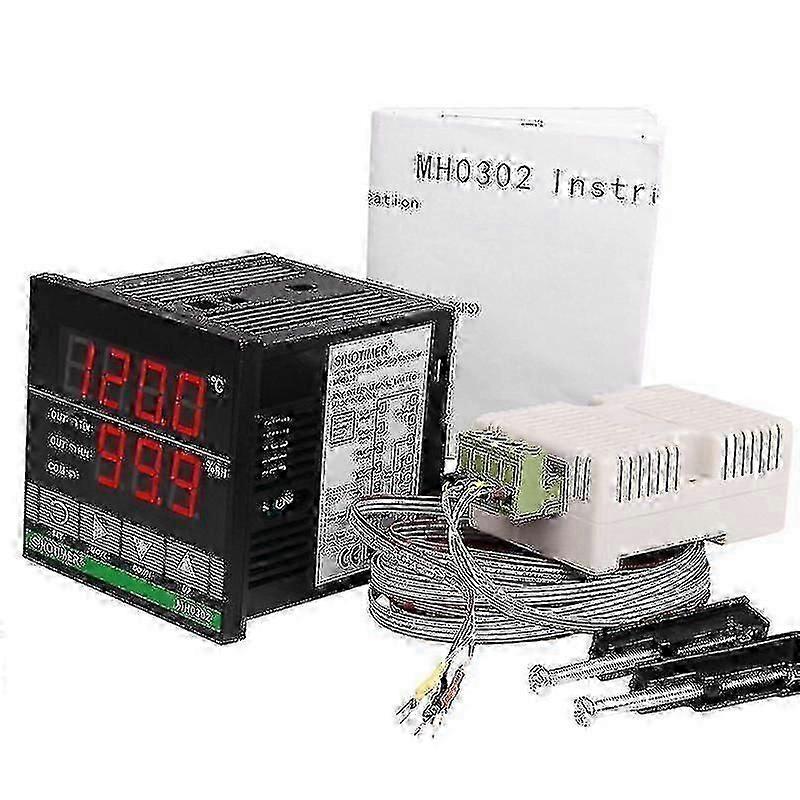 Temperature Humidity Controller, MH0302 Panel Mounted Digital Temperature and Humidity Controller-AK