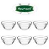 6pcs Home Use Jelly Cups Pudding Bowls Space-saving Glass Bowls Glass Prep Bowls Prep Nice Bowls Durable Durable Useful