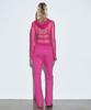 SCULPTOR Trunk Layered Sweat Pants Fuchsia