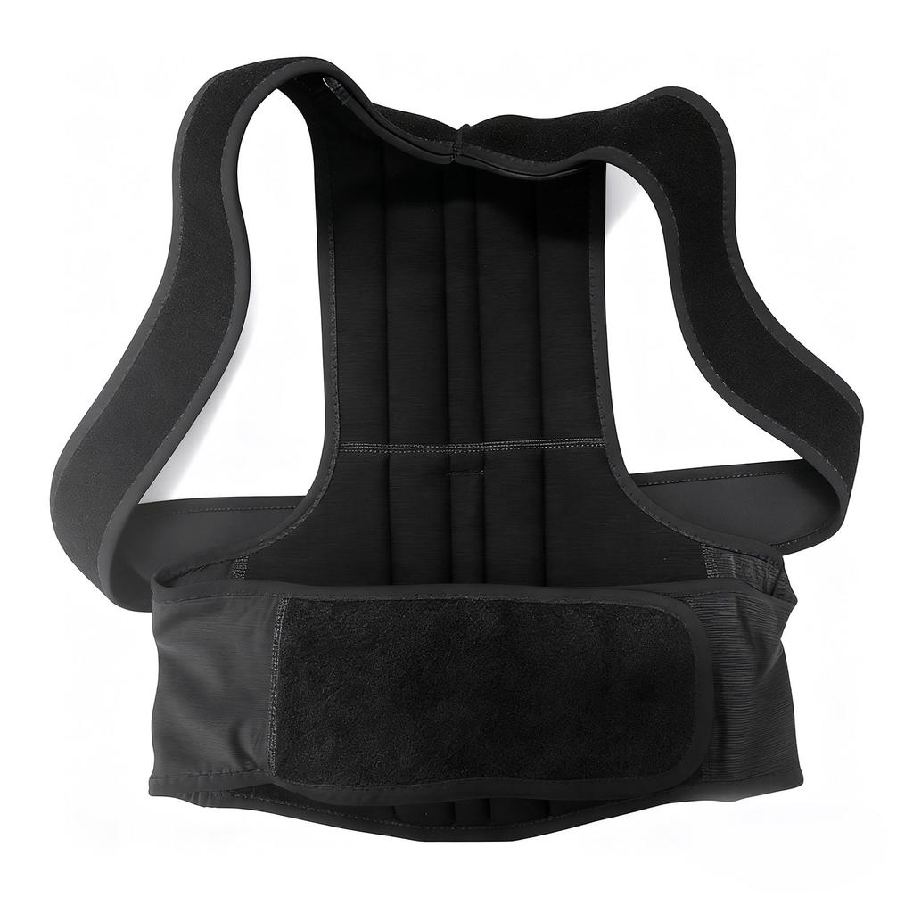 Upper Back Support Brace Full Back Support Prevent Hunchback Brthable Brace Black M