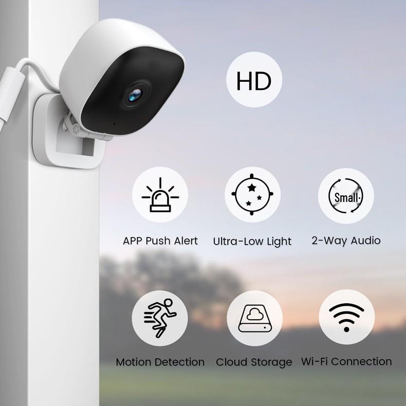 Wireless HD Wide-Angle Mobile Remote Indoor Surveillance Camera