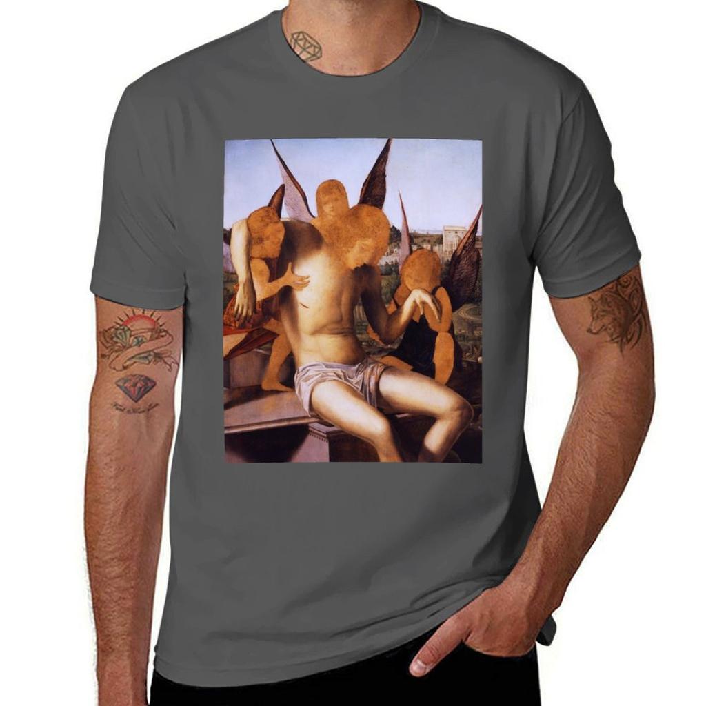Pieta With Three Angels By Antonello Da Messina Tshirt Plus Size Nonshrink Tshirt