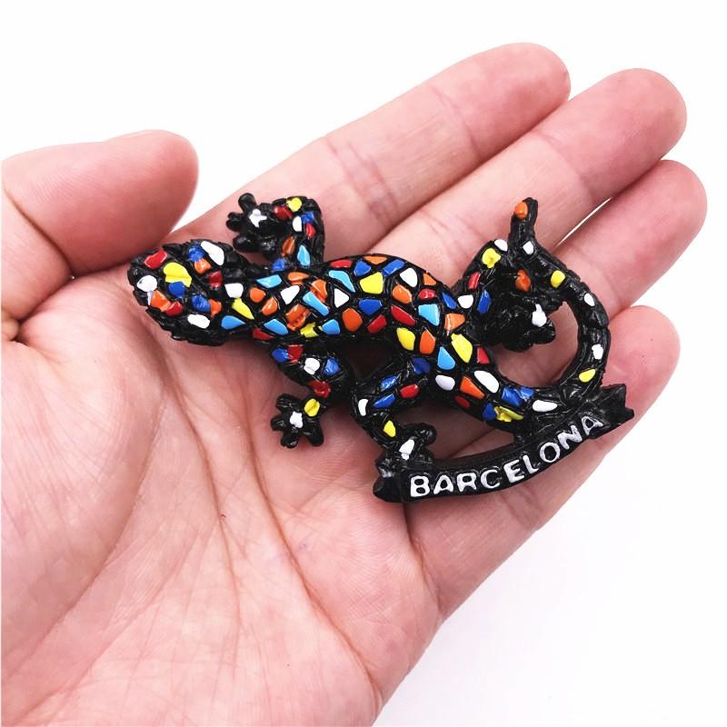 Kühlschrankmagnet mit Spanien-Land-Souvenir, Madrid, Barcelona, Magnetmagnete für den Kühlschrank, Kunstharz, bemalt, dekoratives Kunsthandwerk