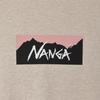 NANGA Men's 2025 ECO HYBRID BOX LOGO SWEATSHIRT, OATMEAL, Size L (NW2441-1F001-A)