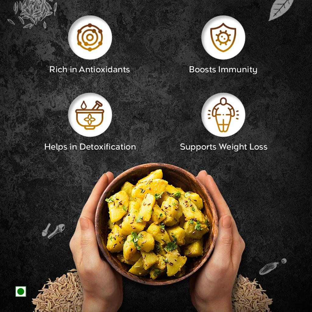 Pushp Whole Cumin Seeds Premium Quality Jeera For Authentic Indian Cooking Aromatic Flavorful Seasoning 100g Pack Of 1