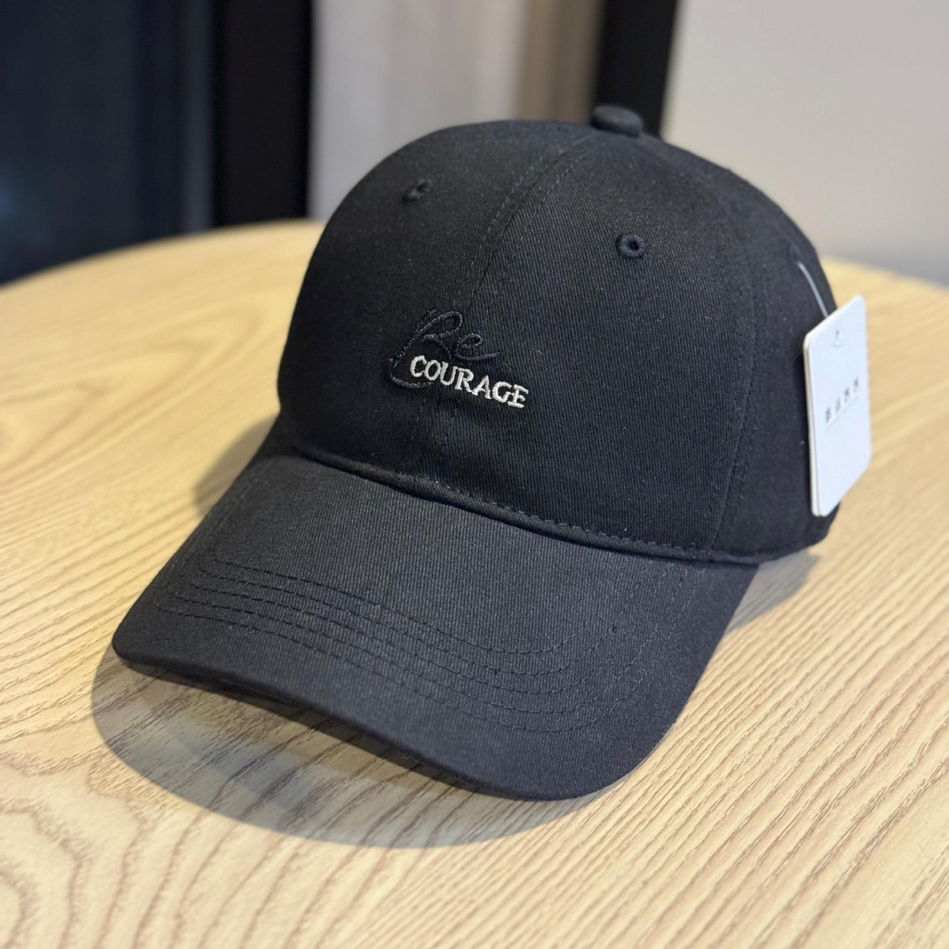 

New soft-top baseball cap with wide brim, makes the face look smaller, suitable for large head sizes, enlarged and deepened, high-quality duckbill Adult54-60Adjustable чёрный