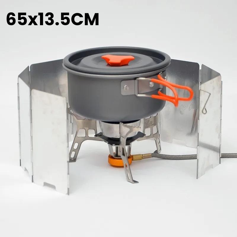 

Ветрозащитный экран для походов, складная газовая плита на 10 пластин, для пикника на открытом воздухе, алюминиевый ветрозащитный экран для кемпинга, ветрозащитный экран