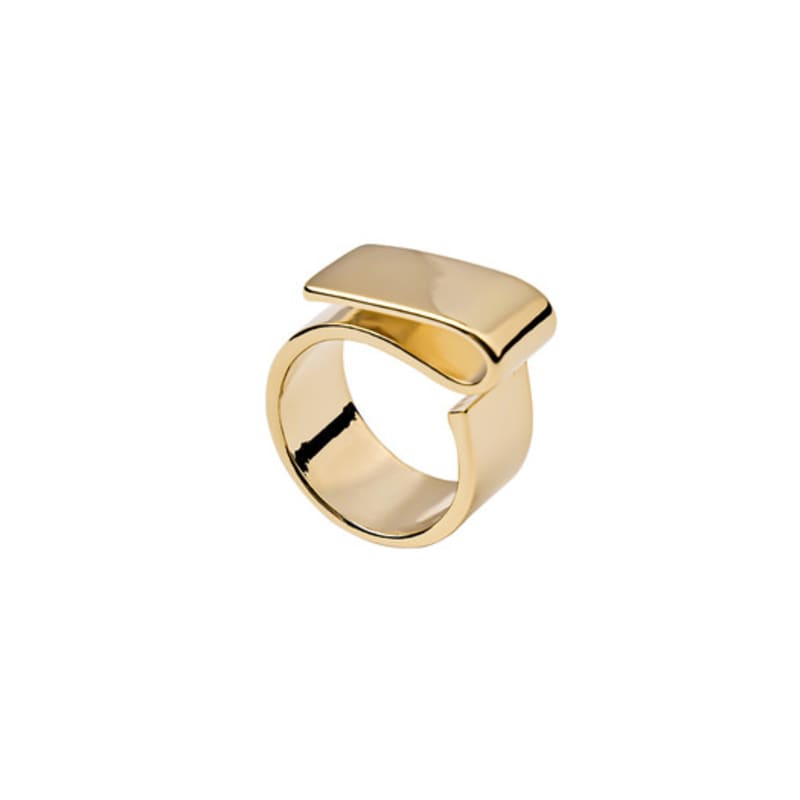PERSONAL/SERVICE MONEY CLIP RING / GOLD
