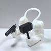 Cat Muscle Arm for Pet Cosplay 3D Printed Cat Neck Arm Funny Pet Prop Muscular Arm Holding Hammer for Halloween Costume Birthday Party Dress-up