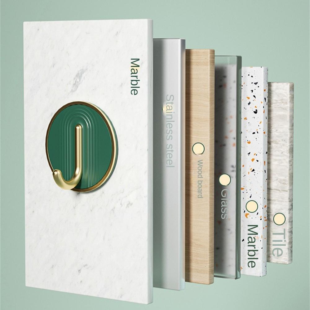 Luxury Wall Hook Home Decor Strong Adhesive Bathroom Towel Rack No Punching Hanging Coat Hanger Door Back Key Bag Holder