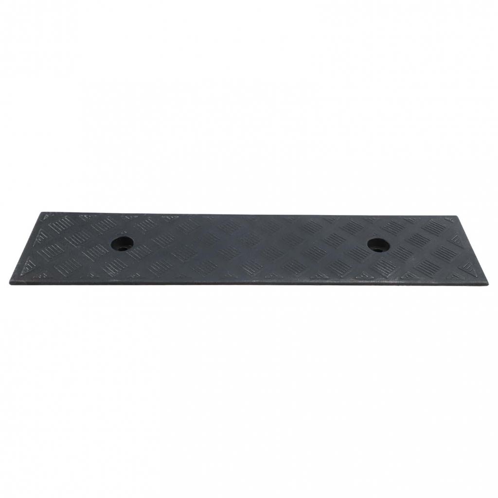 Black Plastic Kerb Ramp 30mm High Non Slip Threshold Ramp for Cars and Bicycles