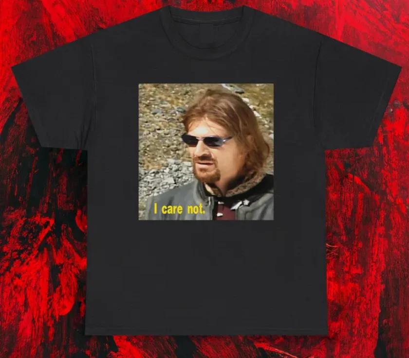Funny Shirt, I Care Not TShirt, Medieval Fantasy Meme T Shirt S