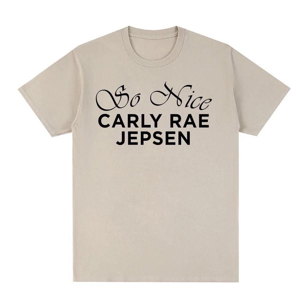 Carly Rae Jepsen T-Shirt Mode Grafikdruck Rundhals Lustiges T-Shirt Damenbekleidung Unisex Lässige T-Shirts Baumwolle Sommer-T-Shirts Anime T-Shirt