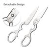 YARENH Stainless Steel Kitchen Scissors Nutcracker Poultry Bone Bottle Opener Multifunction Shear Cutter