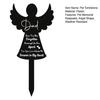 Pet Tombstone Religious Symbol Angel Shape Memorial Stone Pet Loss Gift Cat Dog Remembrance Headstone for Garden Yard