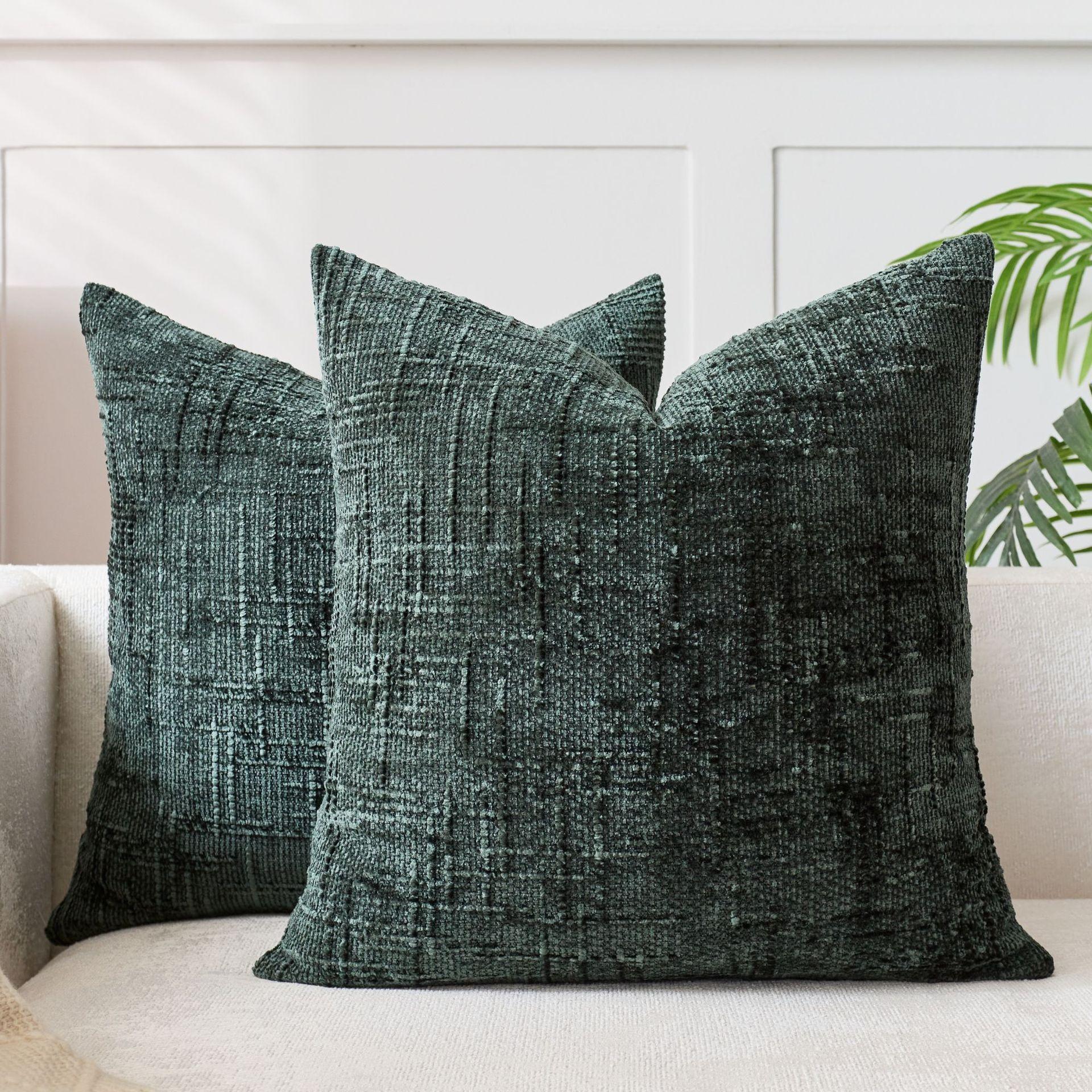 Kussenhoezen Chenille Tweed Textuur Decoratief Bankkussenhoes Neutraal Moderne Kussensloop voor Sofa Bed Woondecoratie 30x50cm